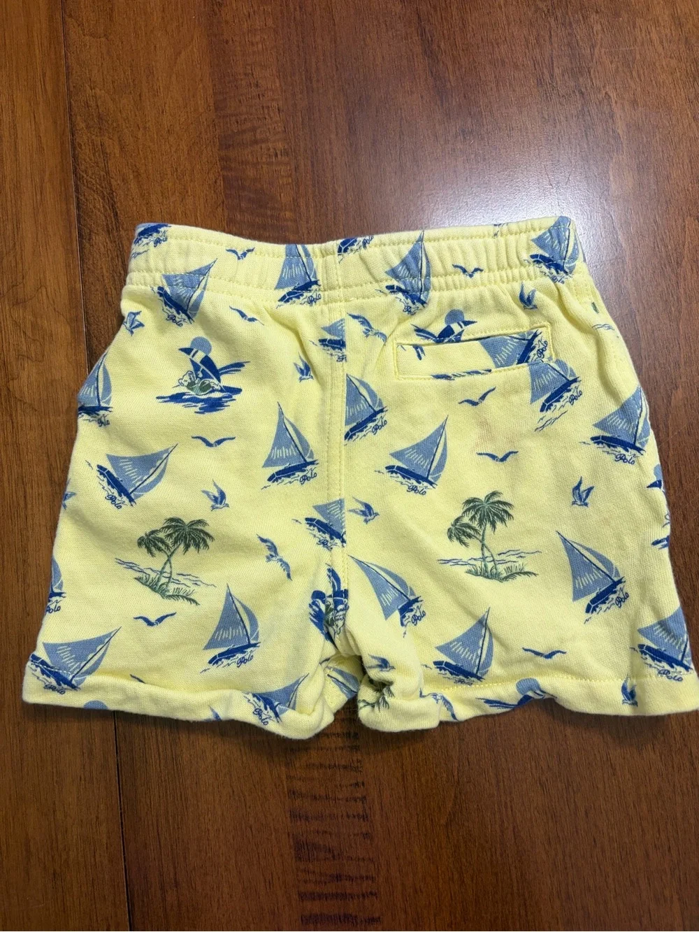 Ralph Lauren Yellow Nautical Sailboat Shorts